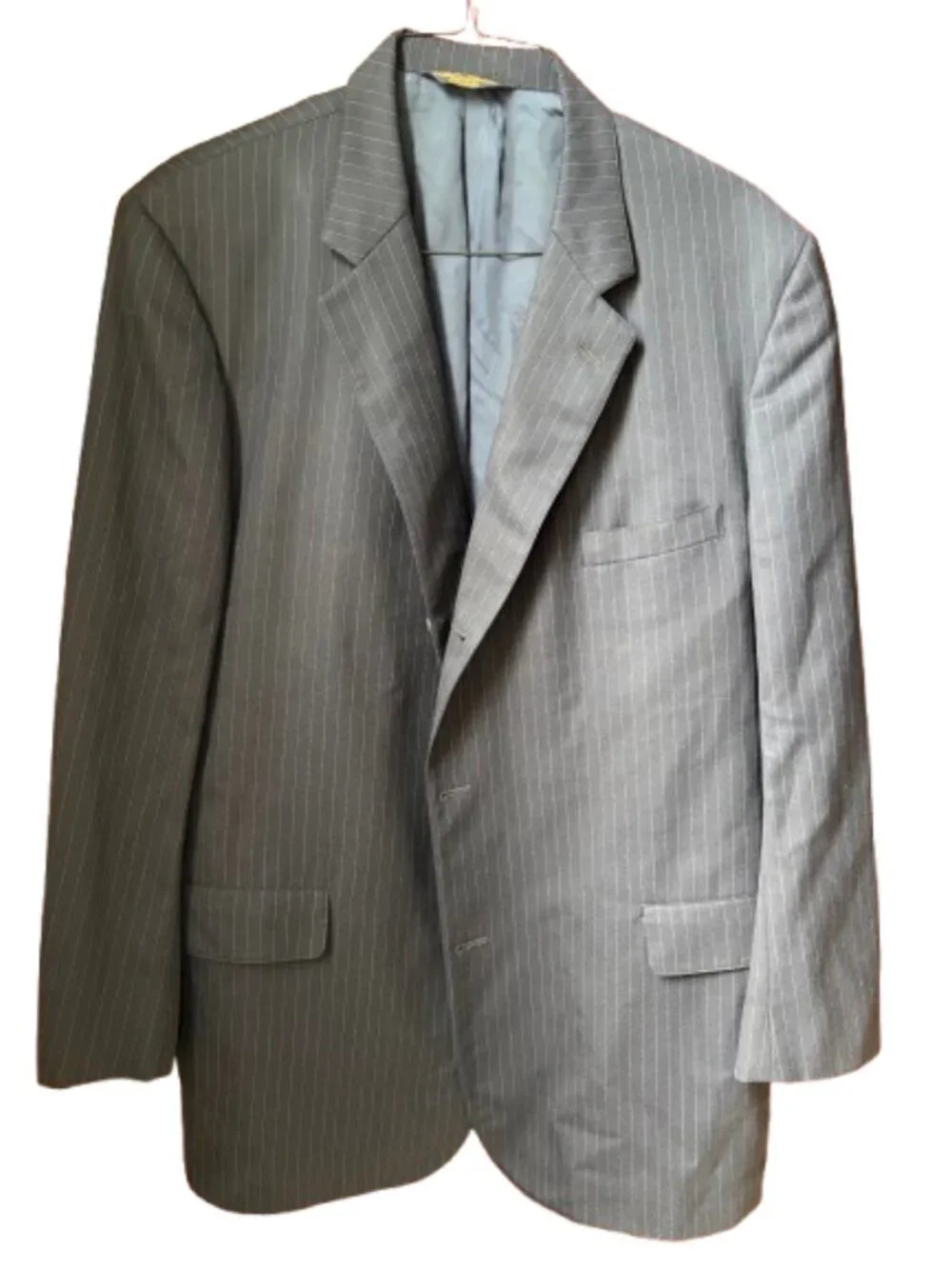 Brooks Brothers Makers Brooksease Men's 44R Pinstripe Blazer Made USA Vintage